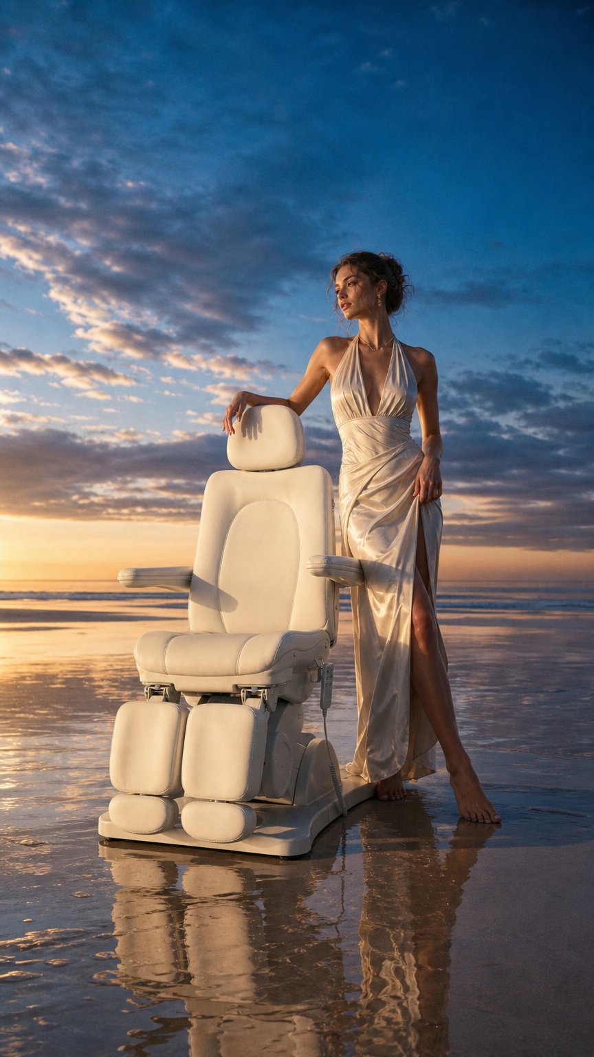 AI product shot of Habys Sorina PRO 7 Electric Beauty Bed – Premium Treatment Chair - 3 Colours Available