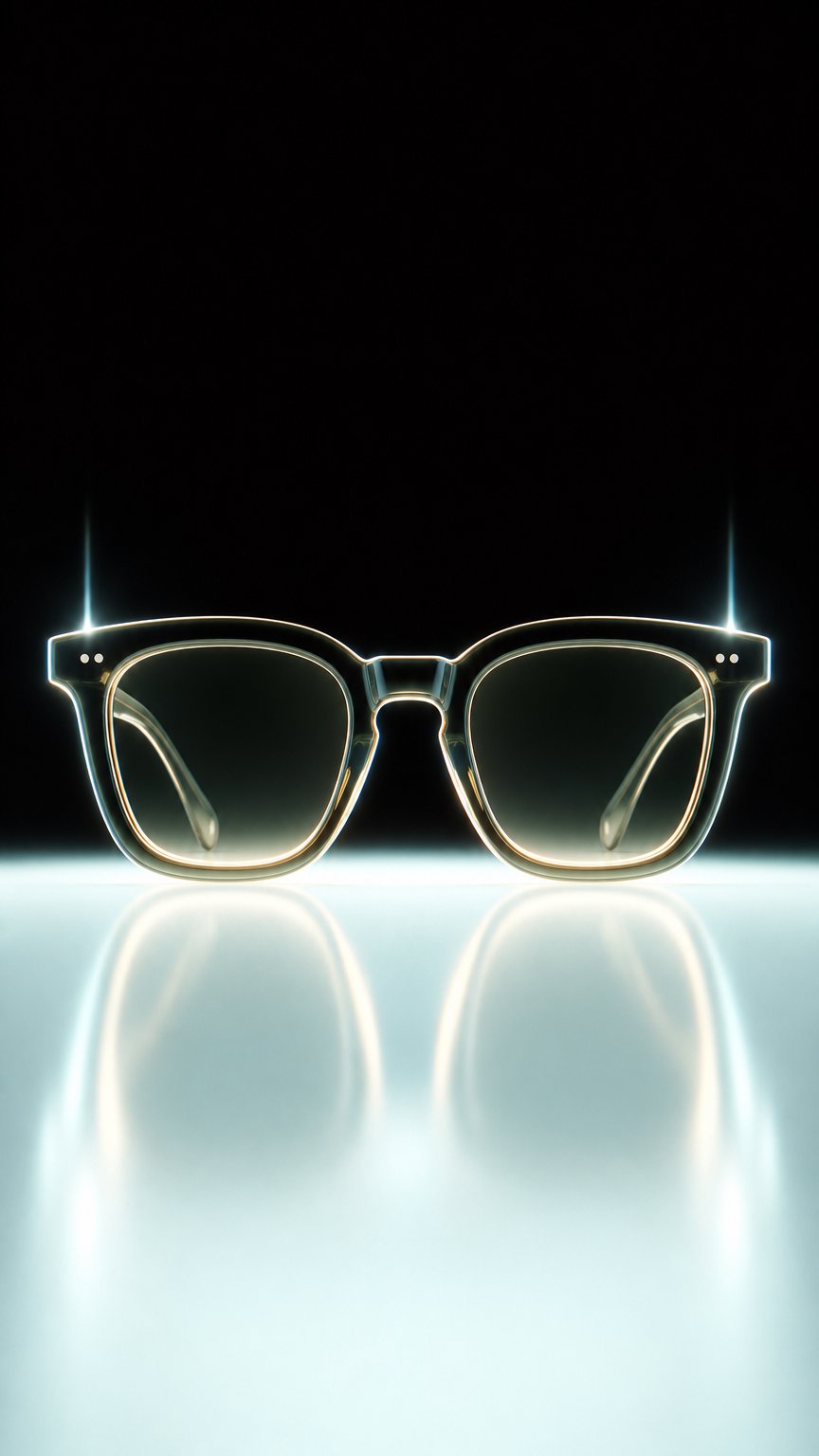 AI product shot of TITANIUM FRAME + TITANIUM TEMPLE B-MEGANE 42