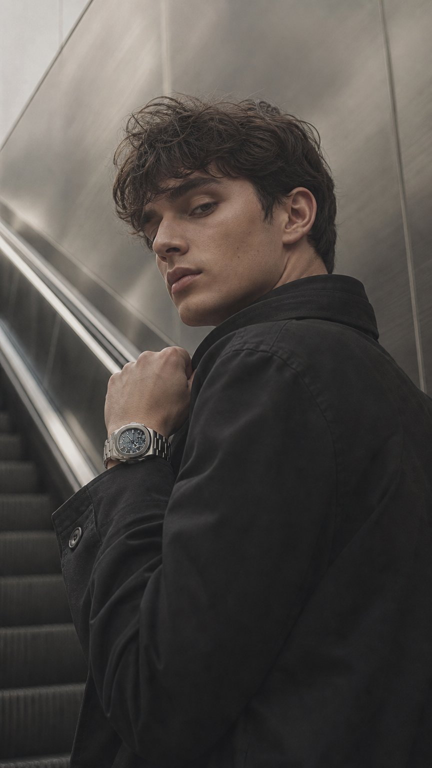 AI product shot of Patek Philippe Nautilus