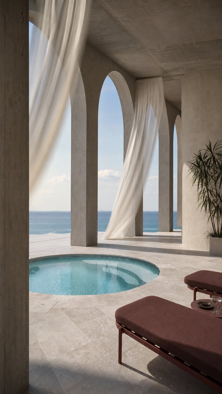 AI product shot of Travertine Crema