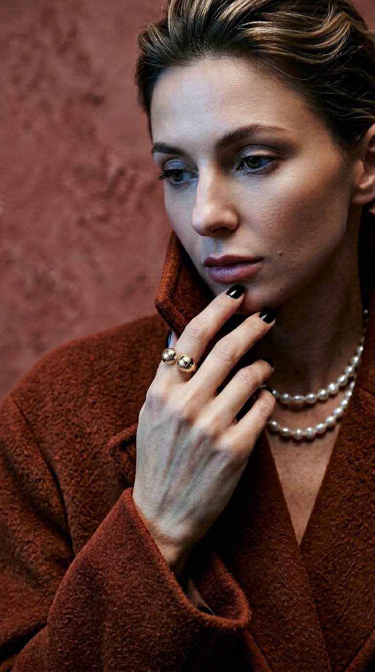 AI product shot of LOUPE Ring - Skye - Yellow Gold