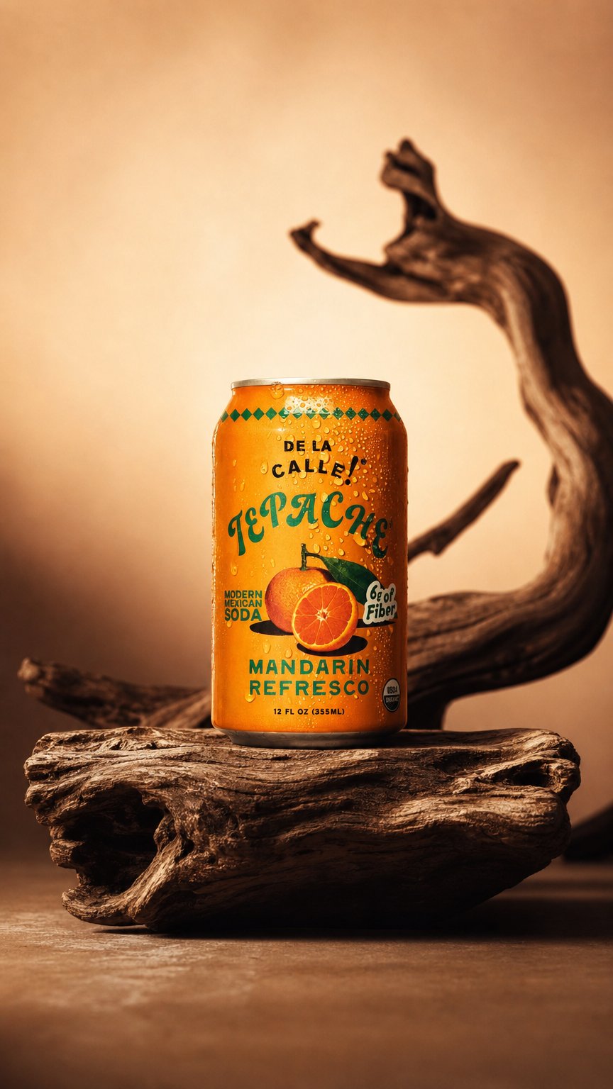 AI product shot of MANDARIN REFRESCO