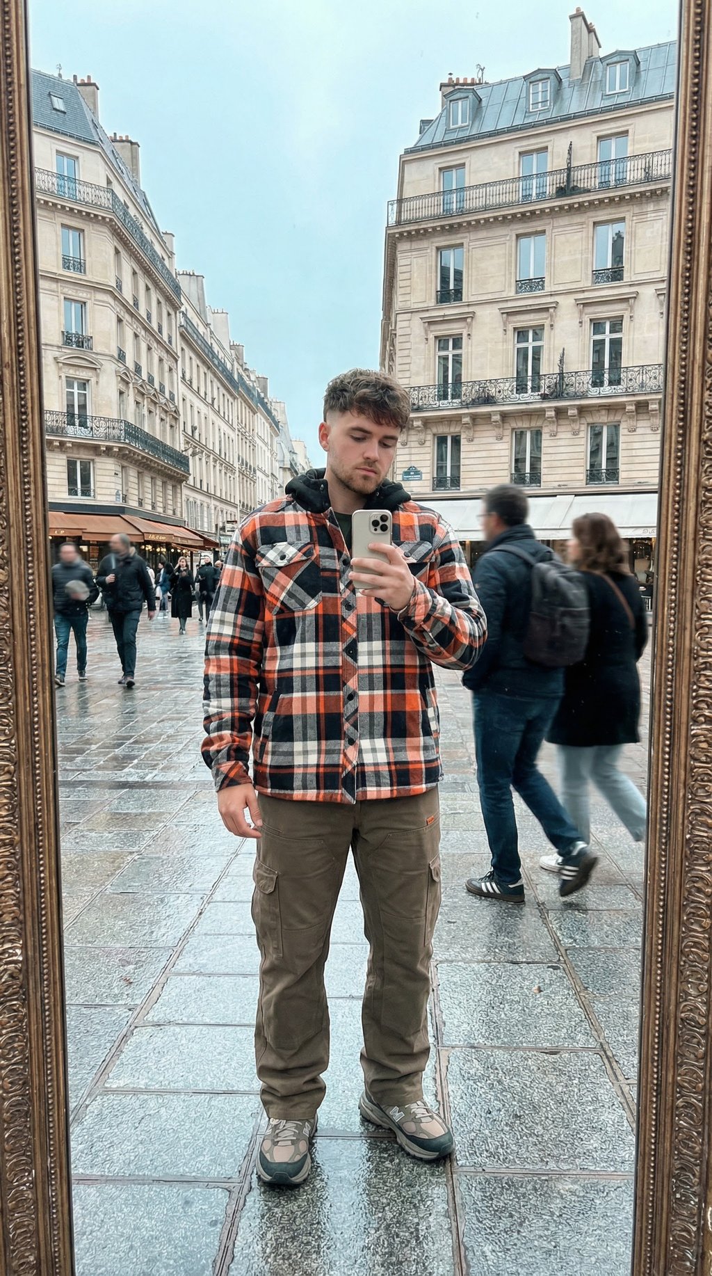 AI product shot of The BRUNT Flannel Jacket