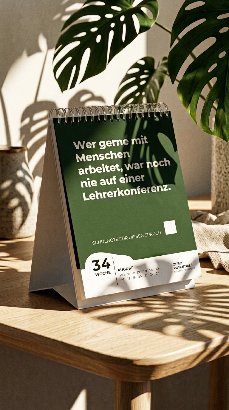 AI product shot of Demotivierender Lehrerkalender - Schuljahr 2026/2027