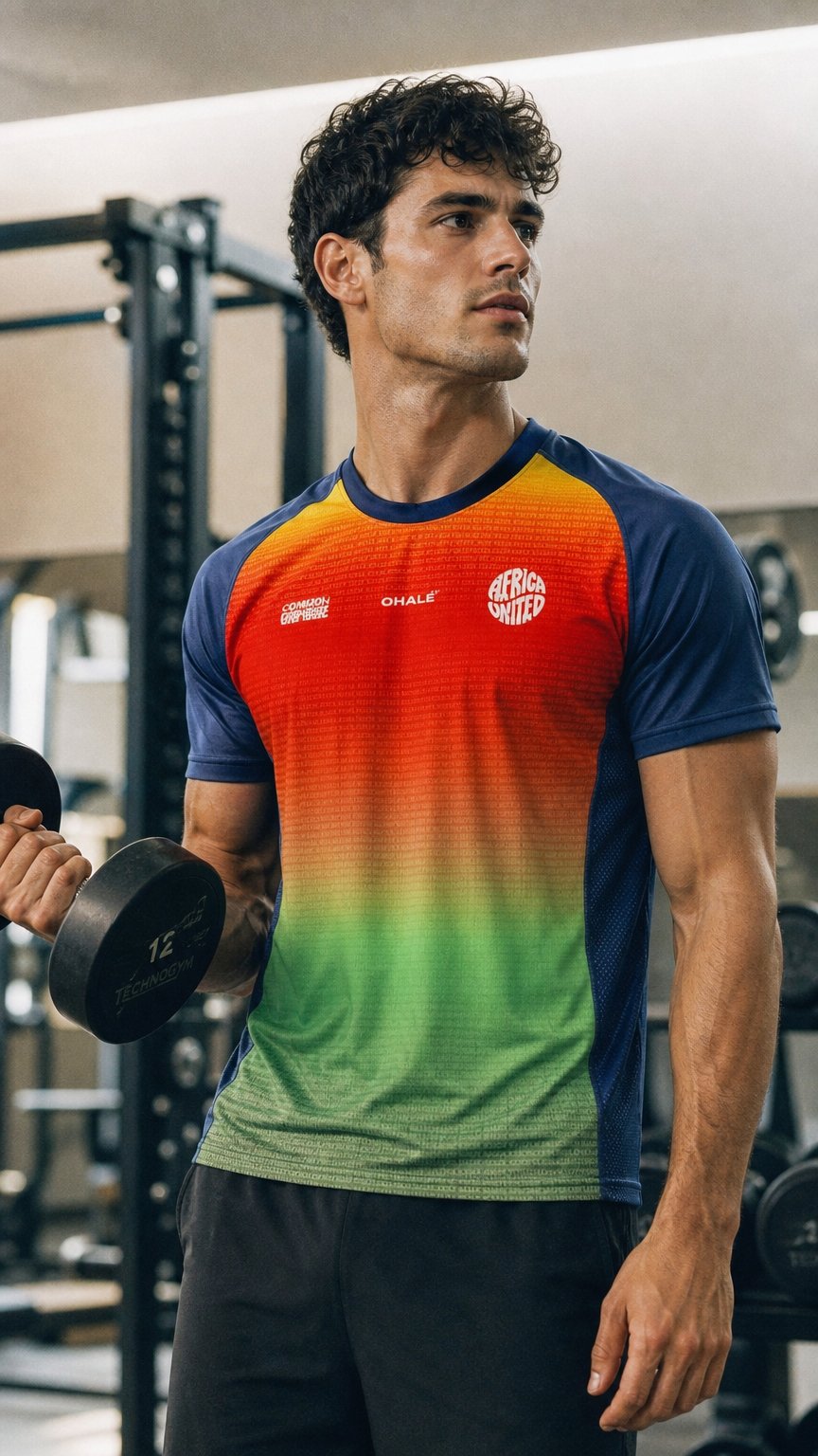 AI product shot of AFRICA UNITED JERSEY COLLAB