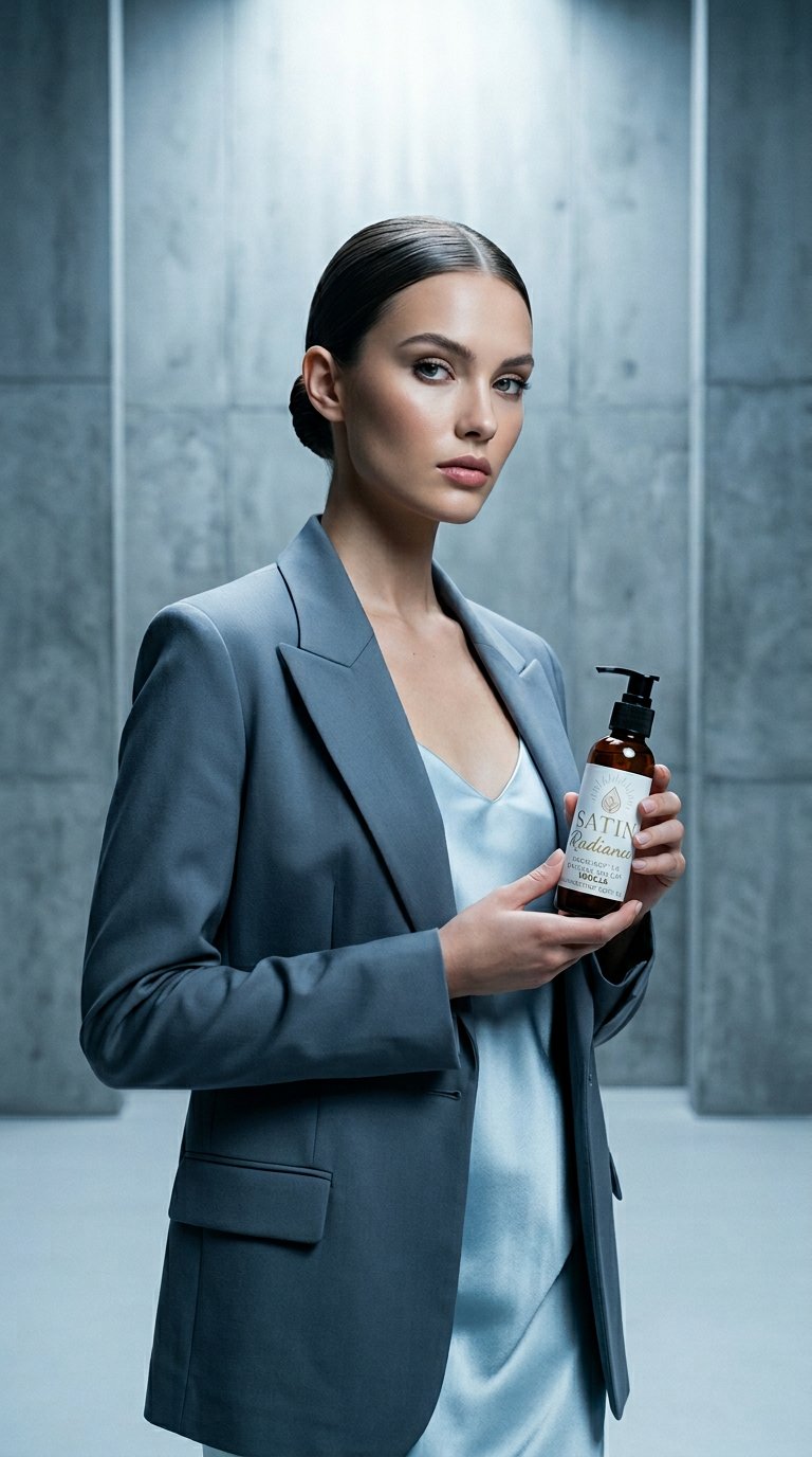 AI product shot of Vanilla Body Oil - Holiday Scent