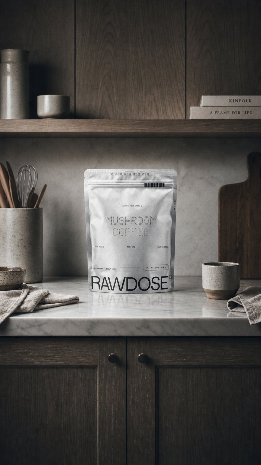 AI product shot of Mushroom Coffee