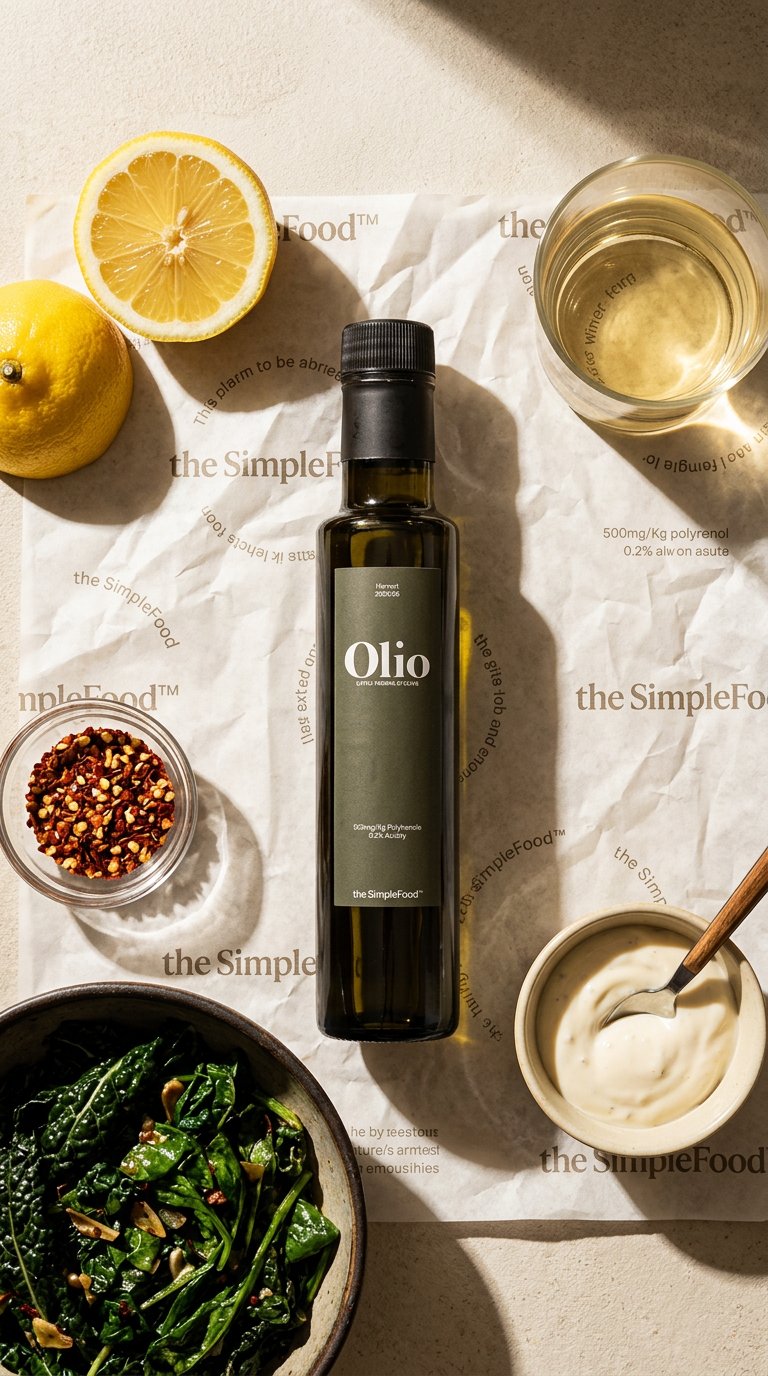 AI product shot of Olio Extra Vergine di Oliva