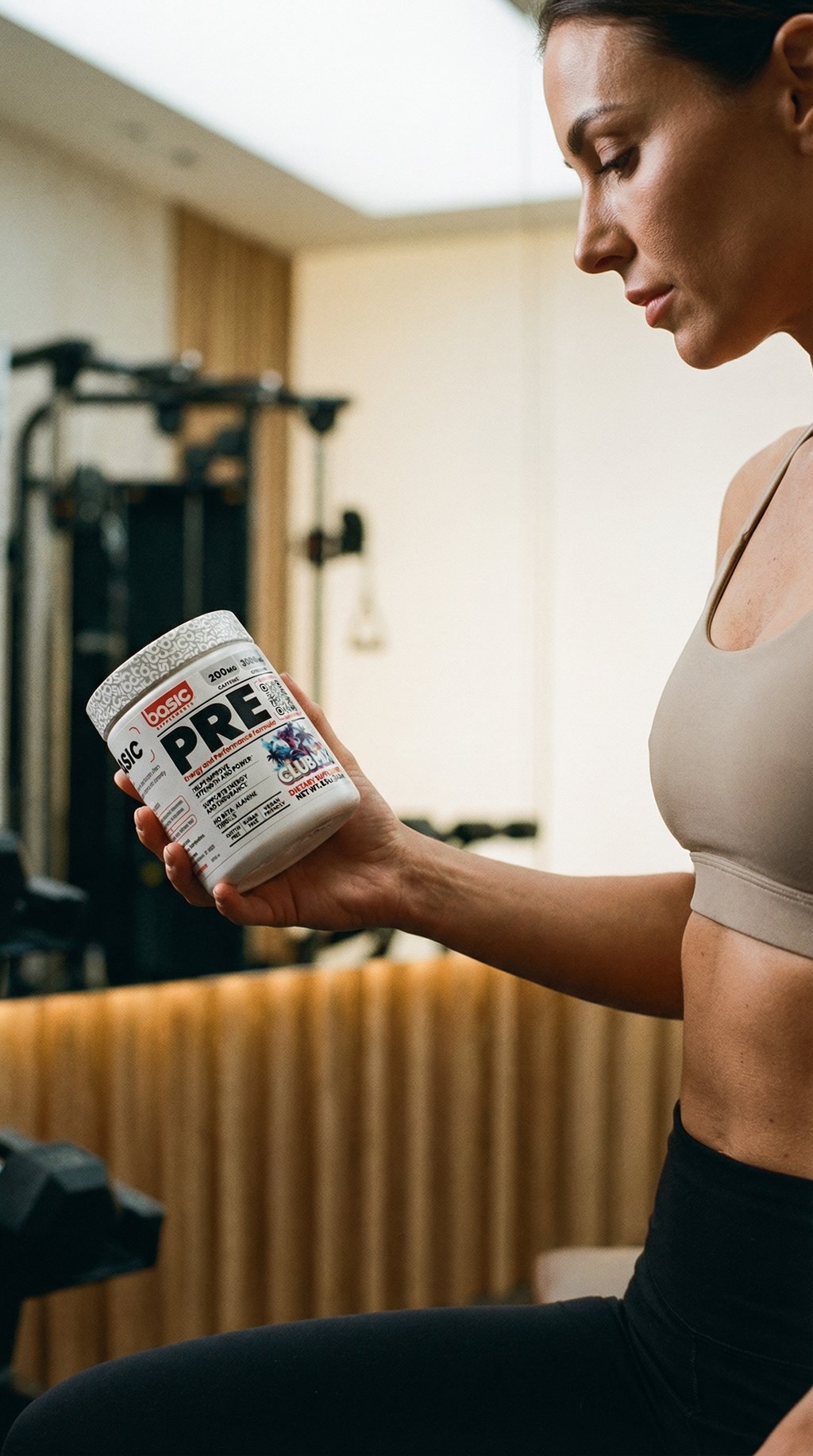 AI product shot of Club Mix Basic Pre Workout