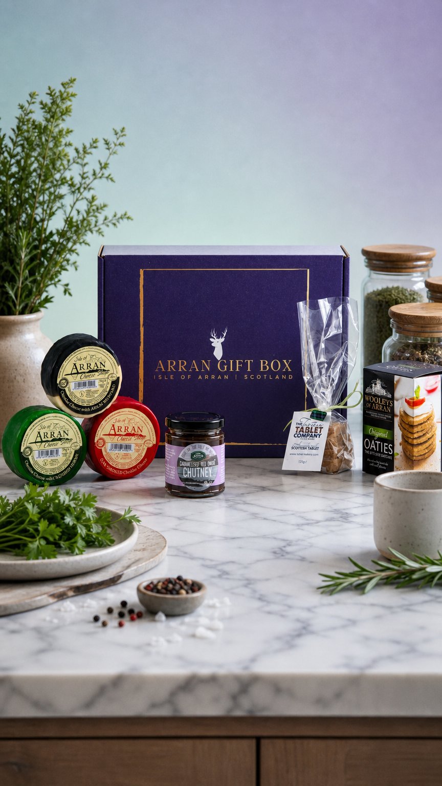 AI product shot of Original Scottish Christmas Hamper