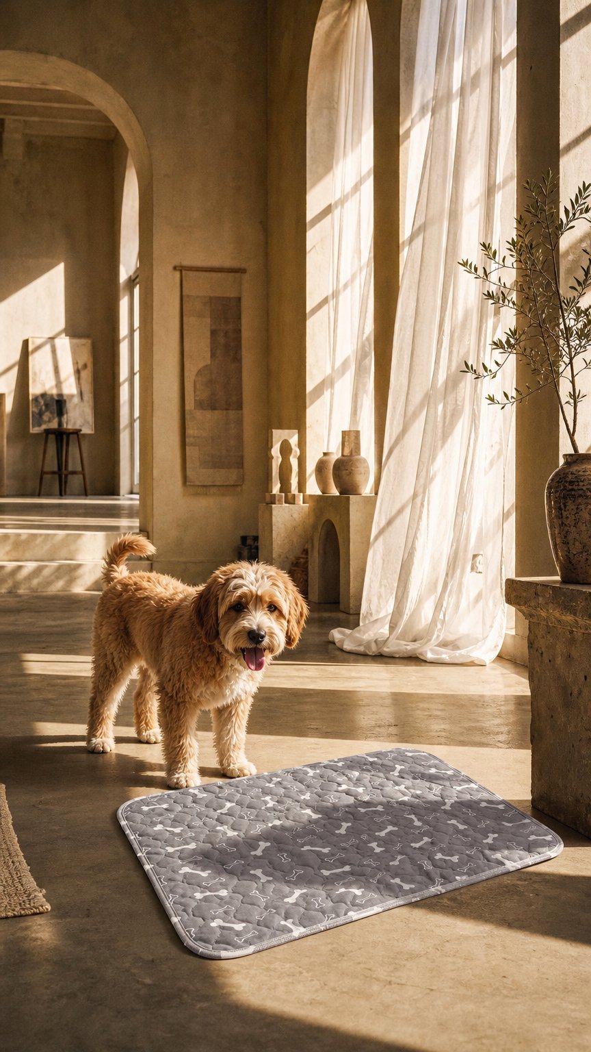 AI product shot of Patiped – Köpekler İçin Akıllı Tuvalet Eğitim Pedi