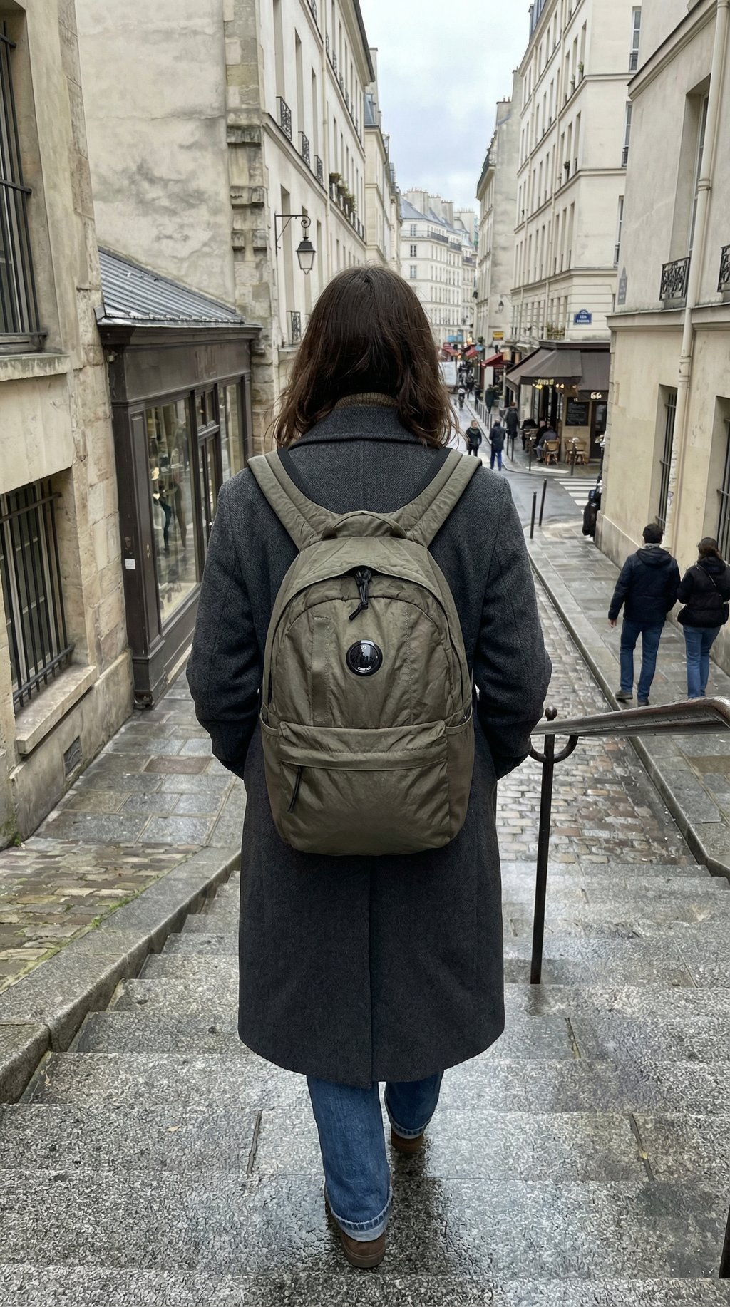 AI product shot of Nylon B Lens Backpack
