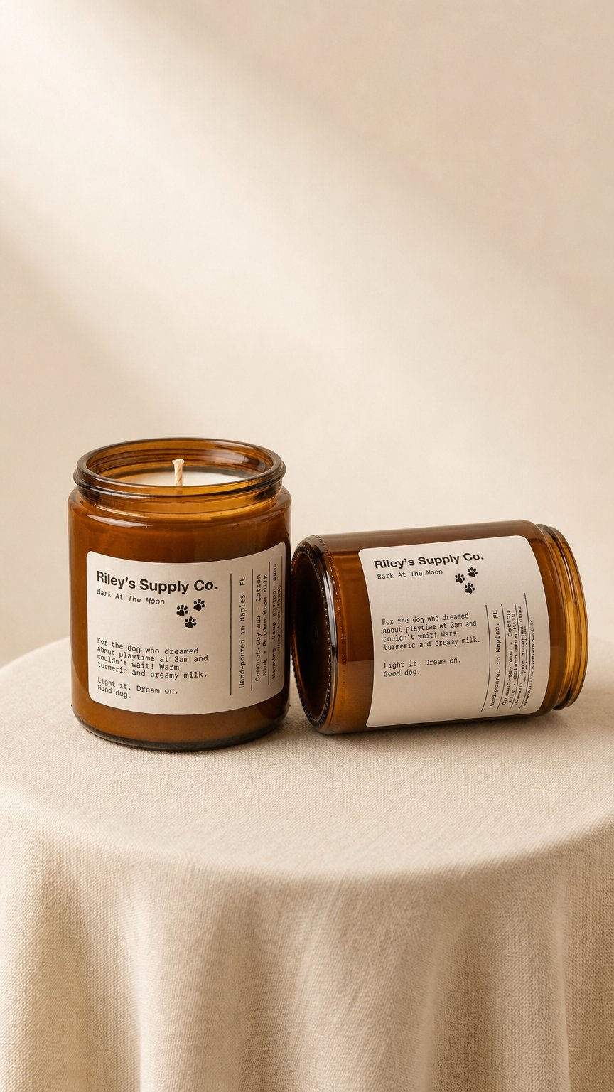 AI product shot of Bark At The Moon (Golden Moon Milk)