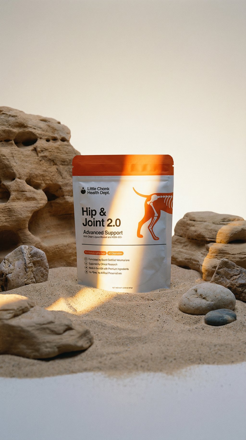 AI product shot of Hip & Joint 2.0 Supplements