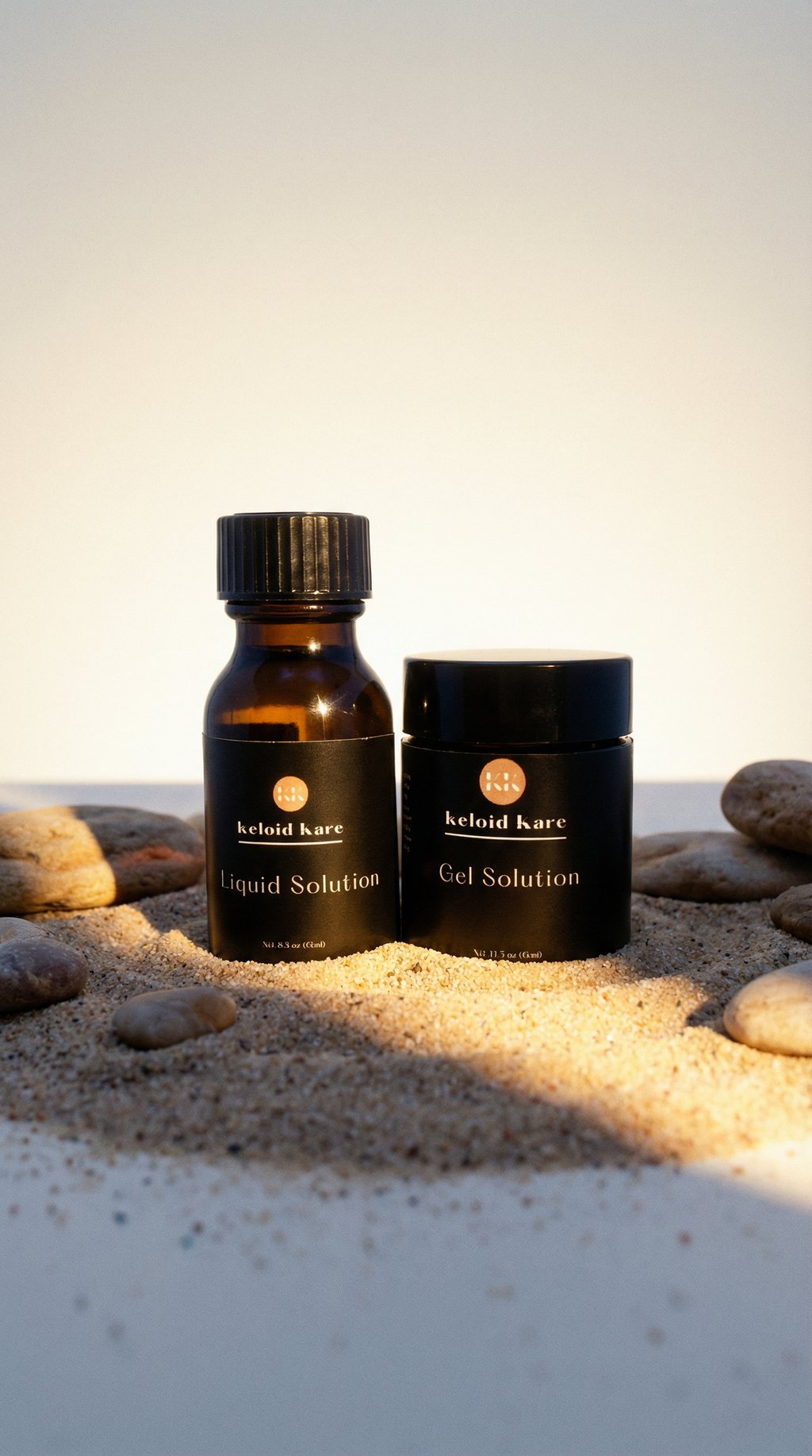 AI product shot of Keloid Kare 2-Step Topical Solution Set