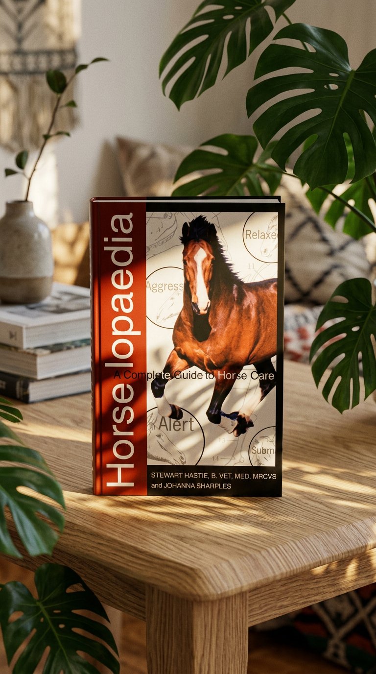 AI product shot of Horselopaedia Book