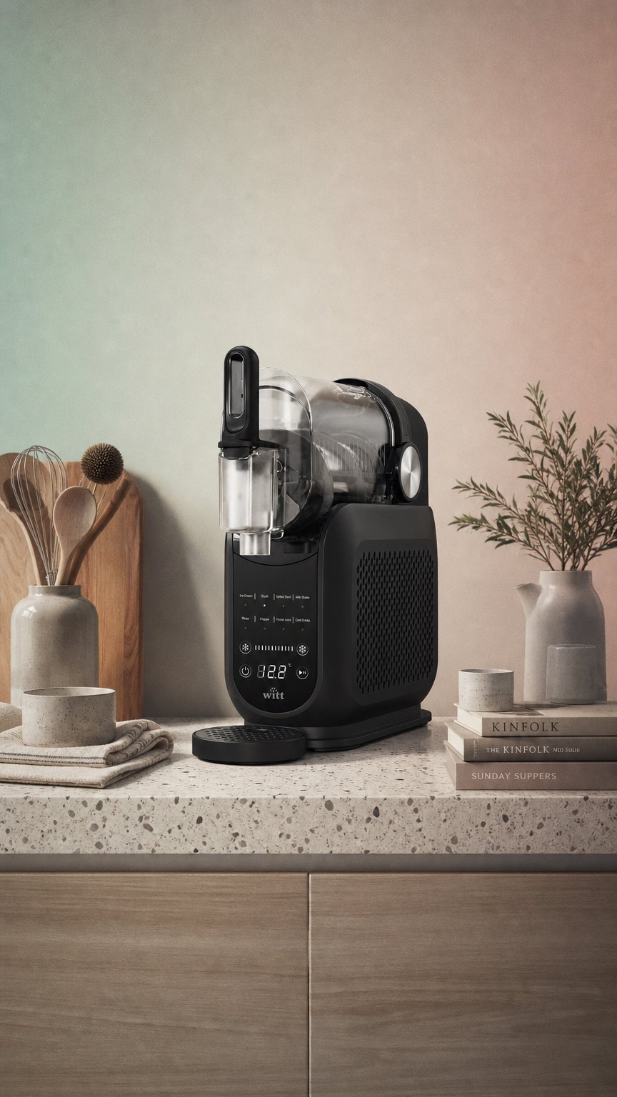 AI product shot of Witt Premium Element Slush- & Softice maskine Sort