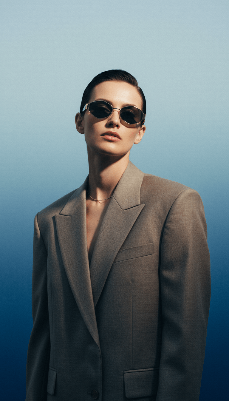 AI product shot of Harper Gold - Solaire