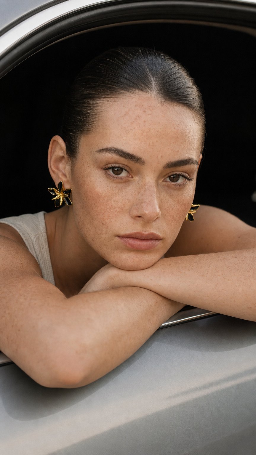 AI product shot of Voena Earrings