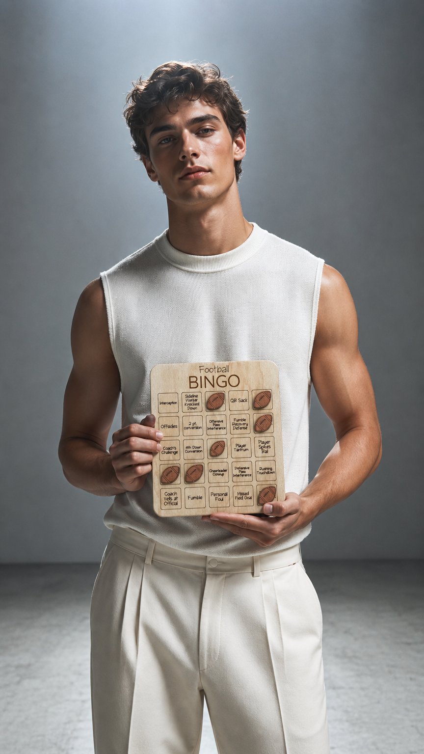 AI product shot of Football Bingo Game