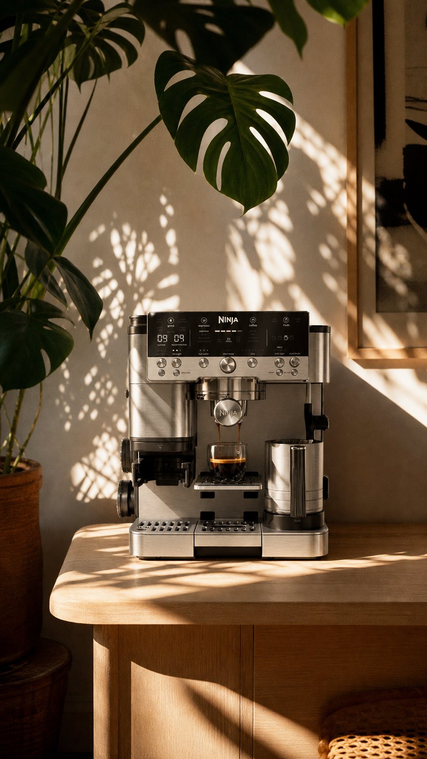 AI product shot of Ninja Luxe Café Premier Espresso Machine