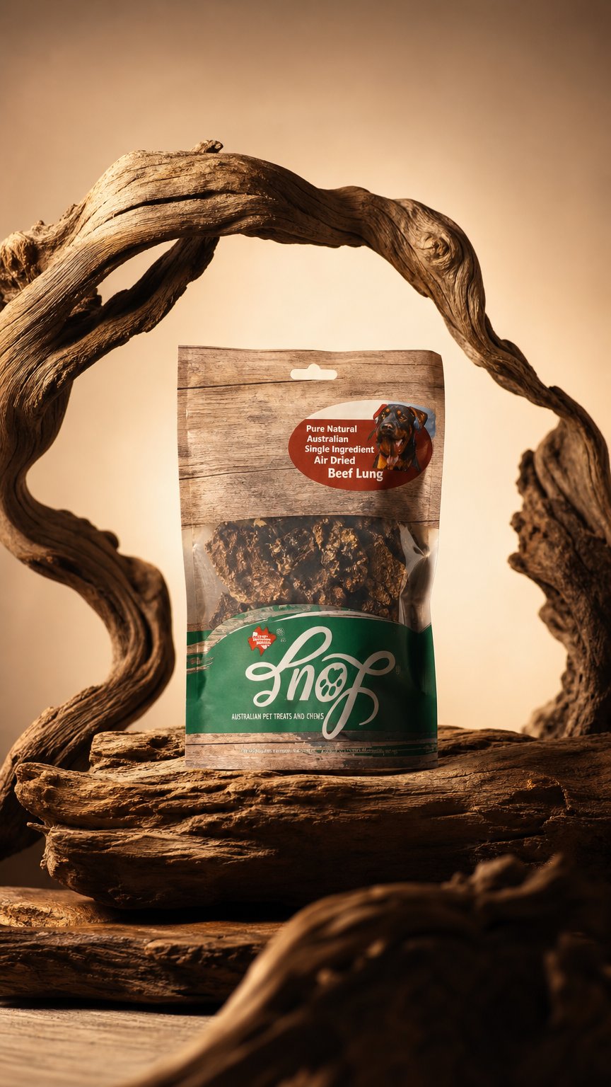 AI product shot of Natur Mini-Snack Rinderlunge 100g