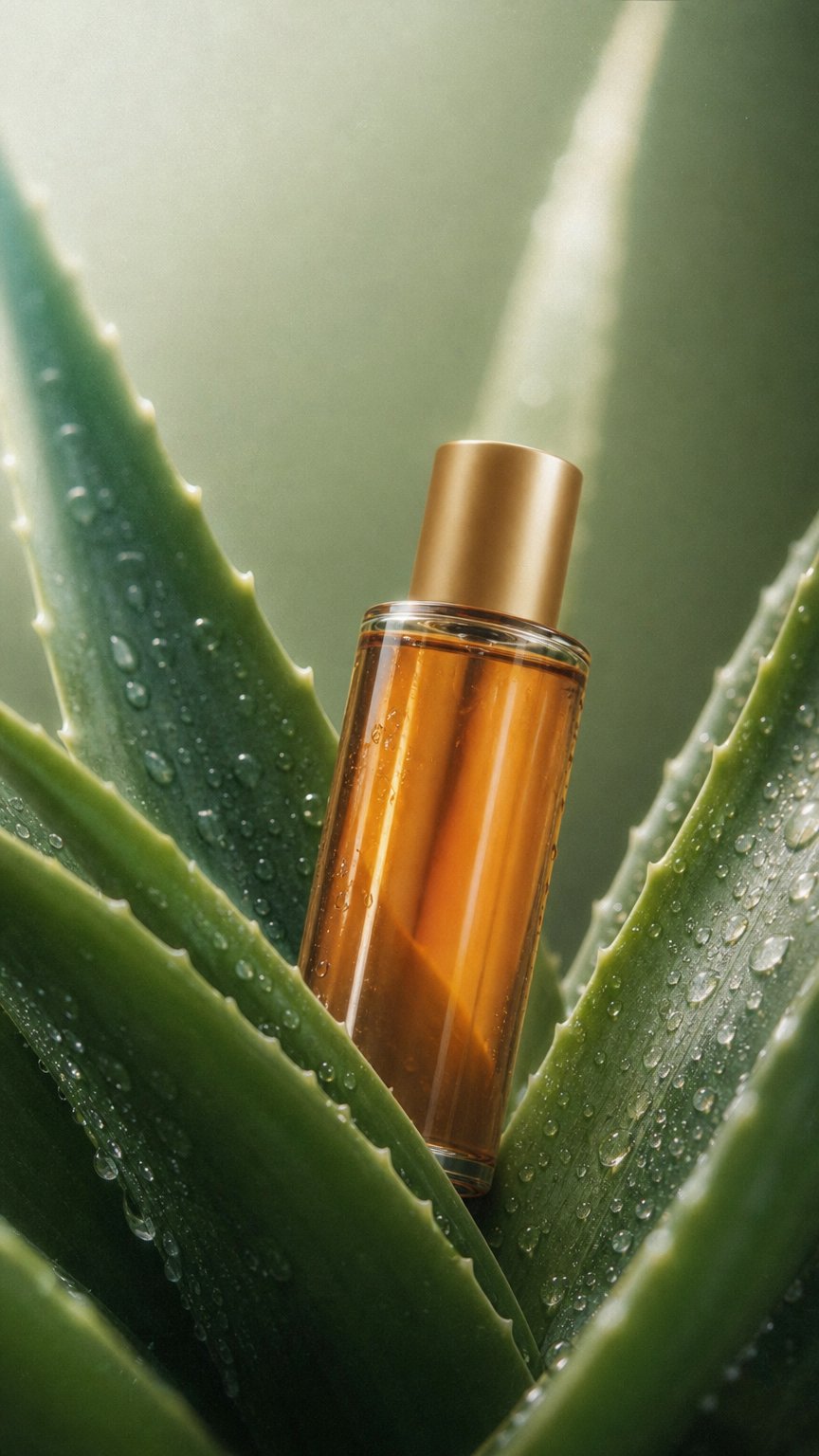 AI product shot of Citrus Glow Body Oil