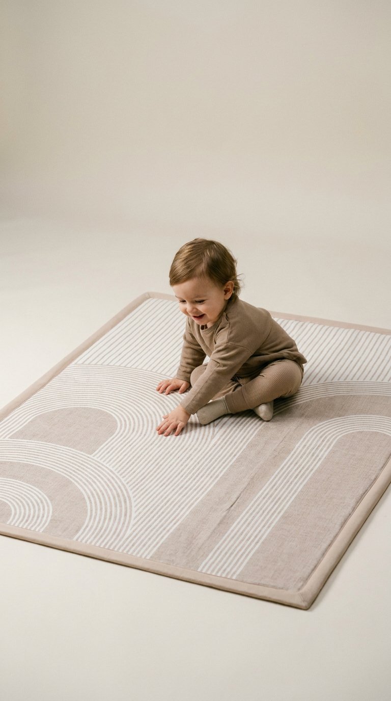 AI product shot of Dreamy Arches Play Mat