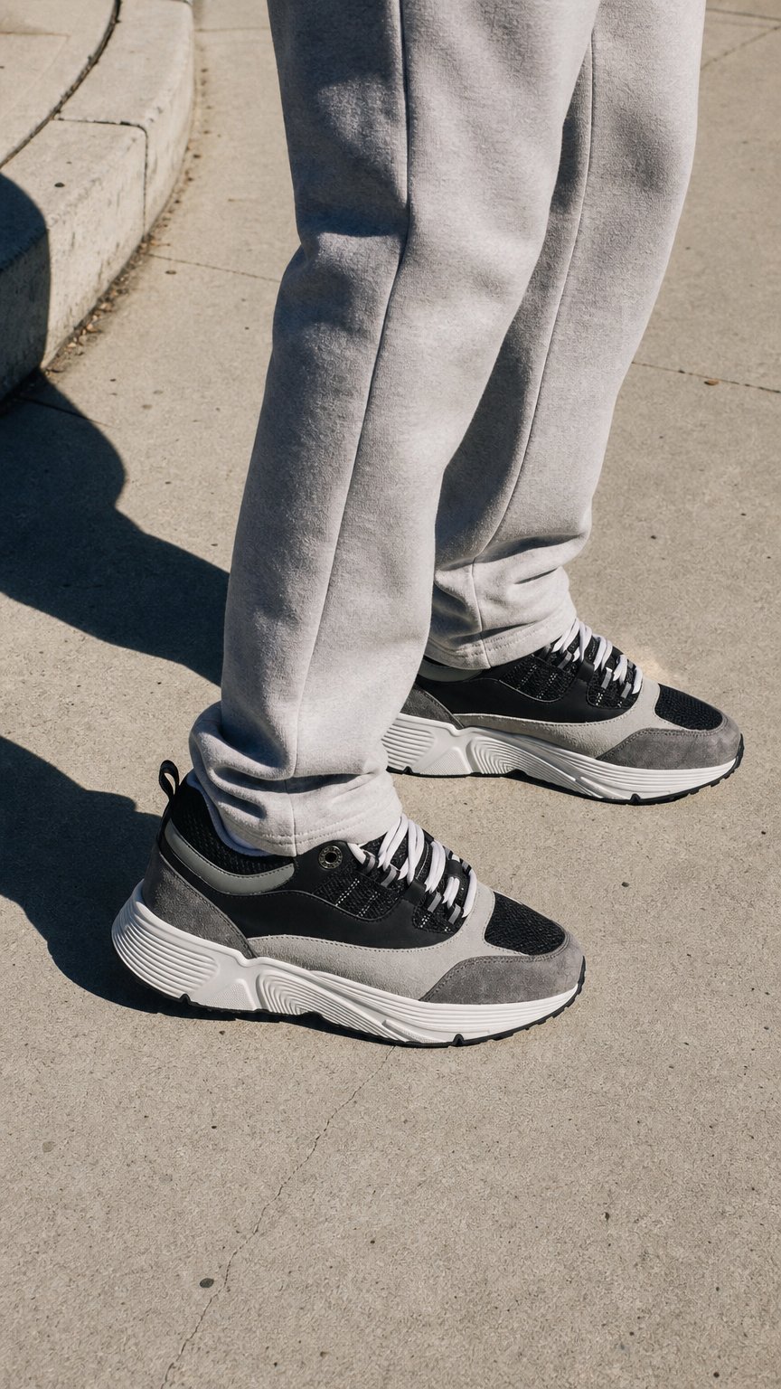 AI product shot of Runner Neo - Nardo Grey