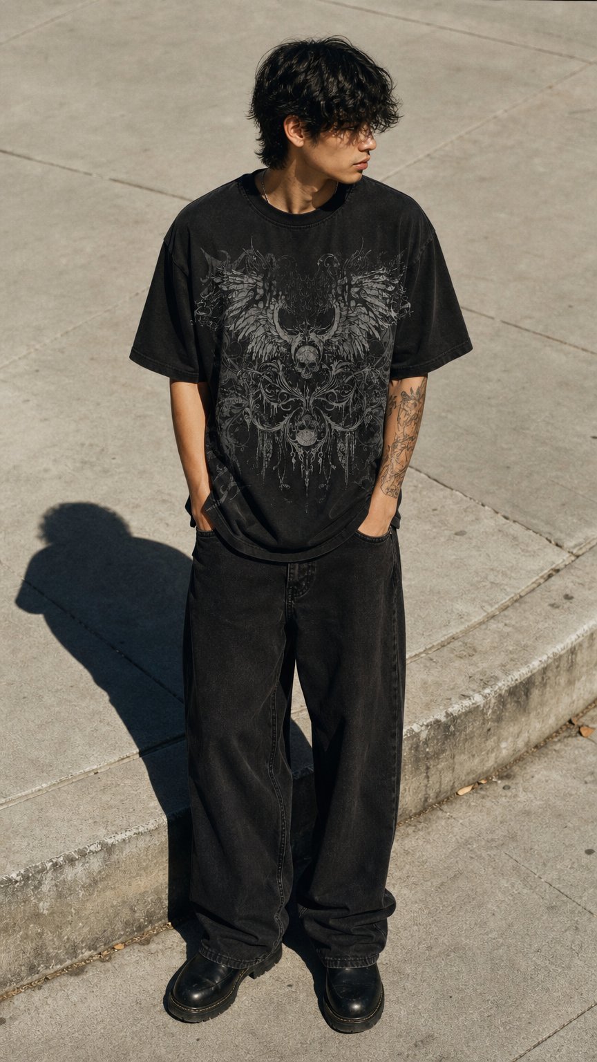 AI product shot of DISRUPTION TEE