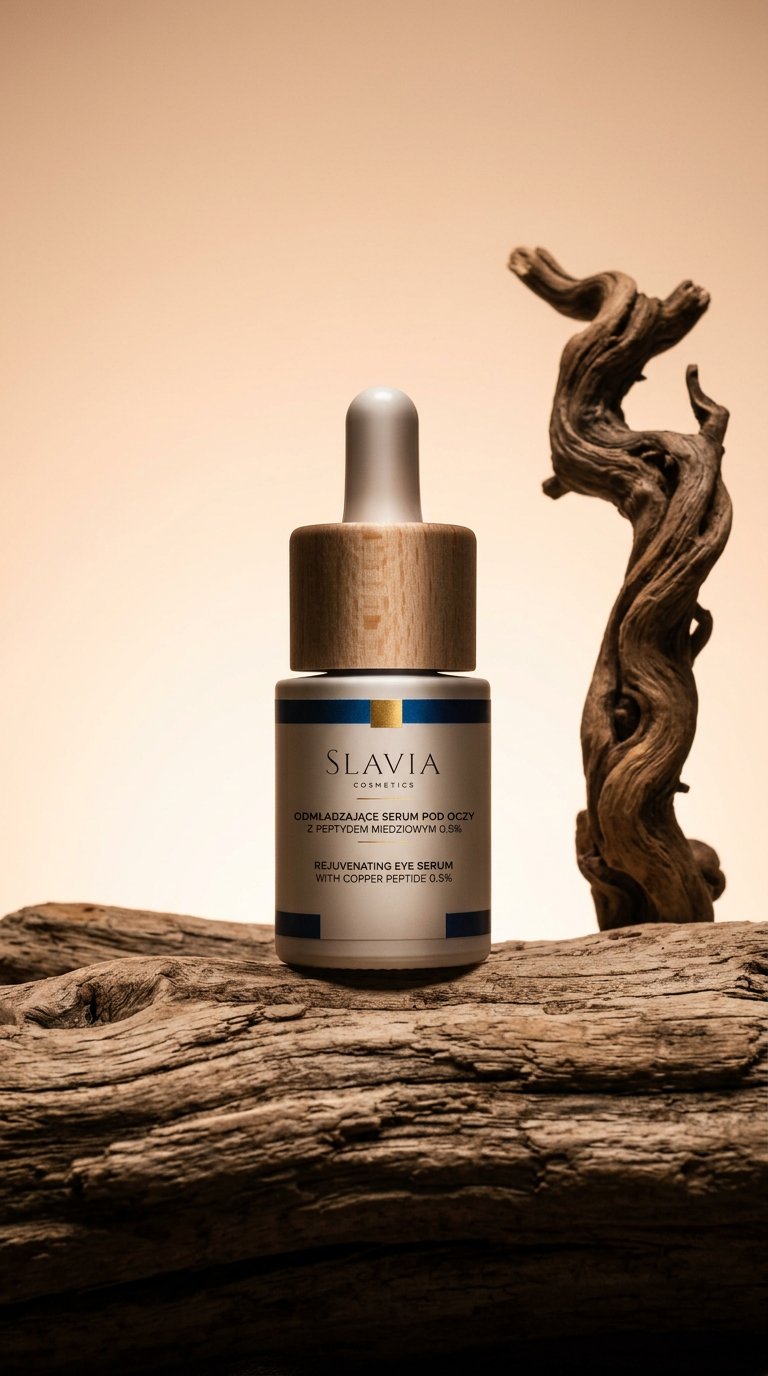 AI product shot of Odmładzające serum pod oczy z peptydem miedziowym - 15 ml