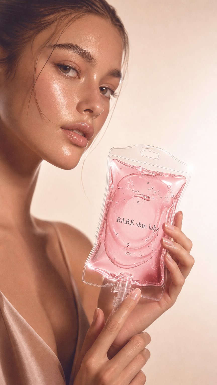 AI product shot of BARE skin labs Peptides