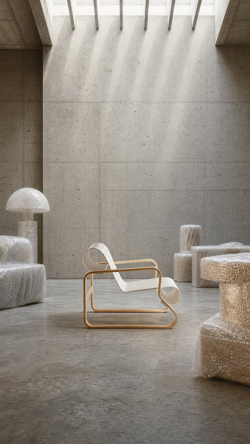 AI product shot of Armchair 41 “Paimio”