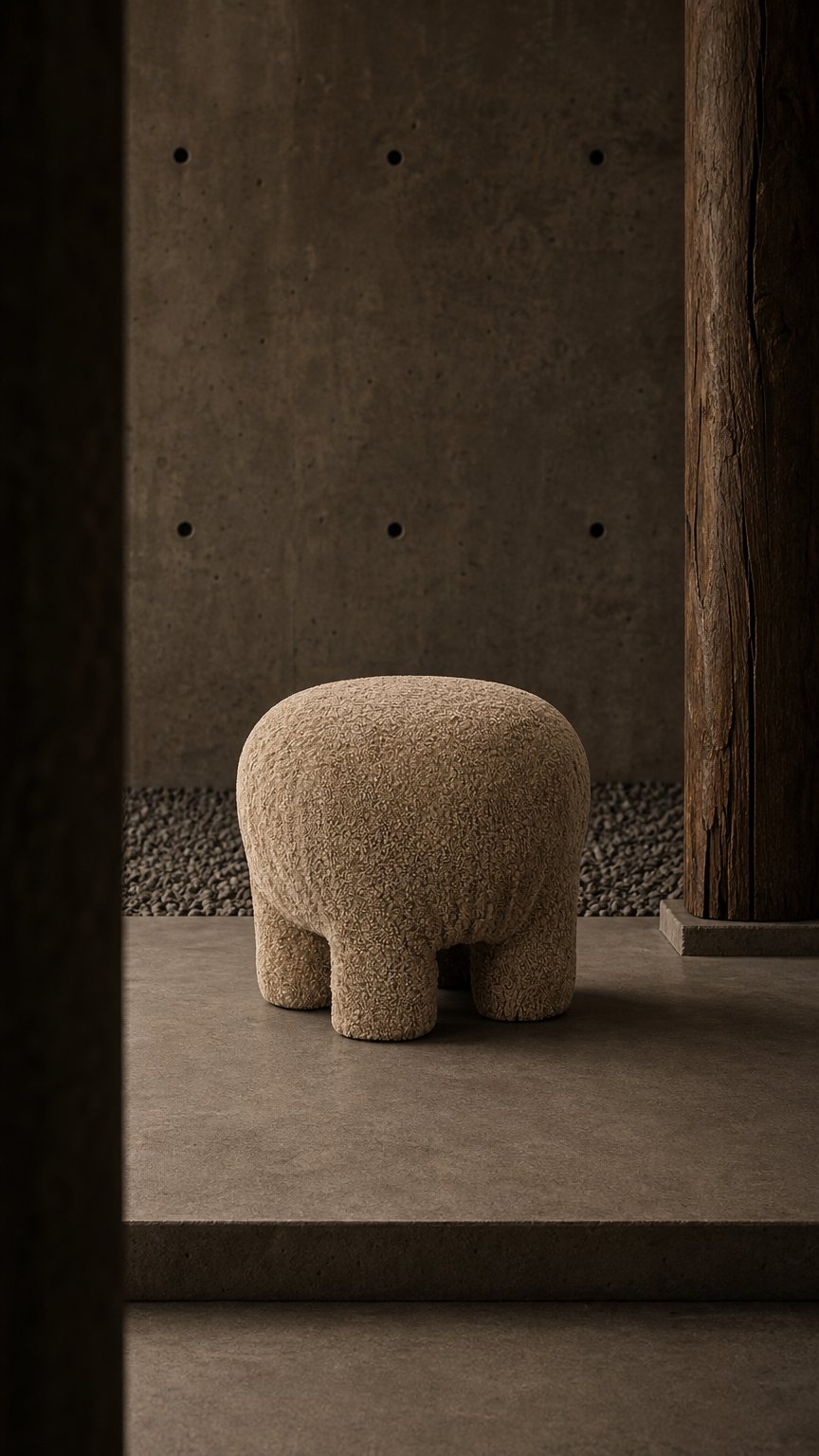 AI product shot of Cirus Ottoman