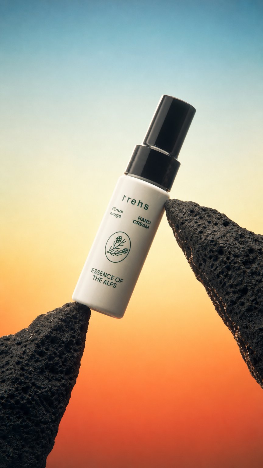 AI product shot of Pinus Mugo Hand Cream