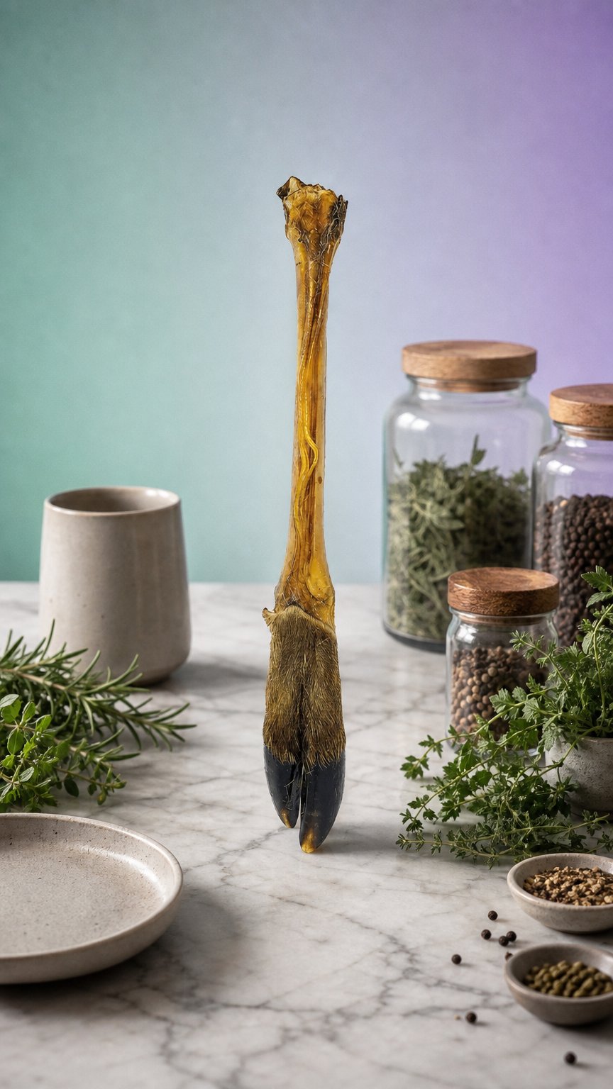 AI product shot of WOOOF Hirschkeule