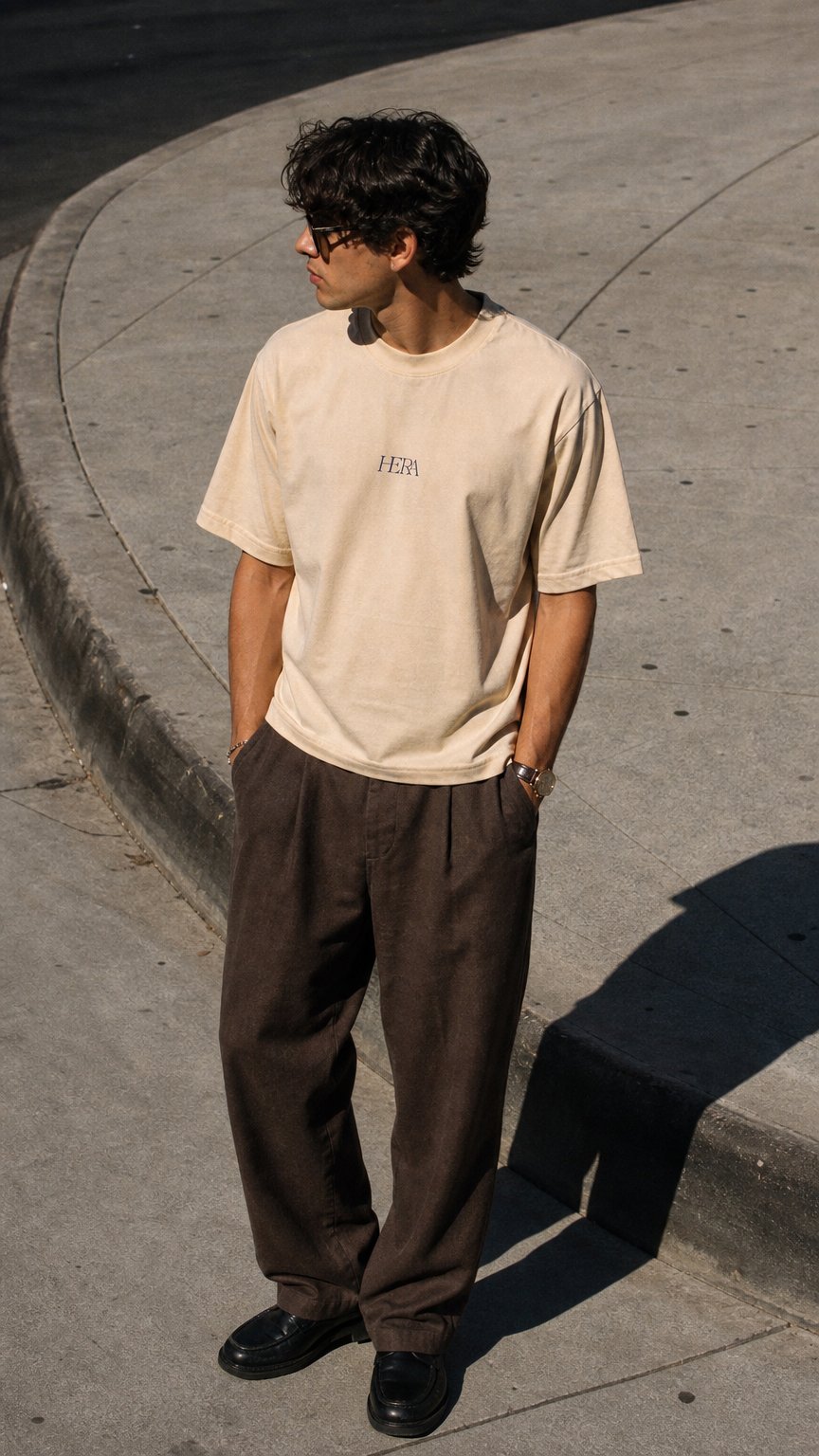 AI product shot of T-SHIRT “STARDUST” OFF WHITE
