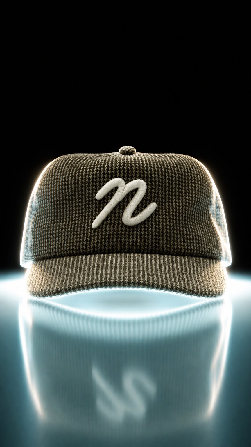 AI product shot of Hardwood 5 Panel Snapback
