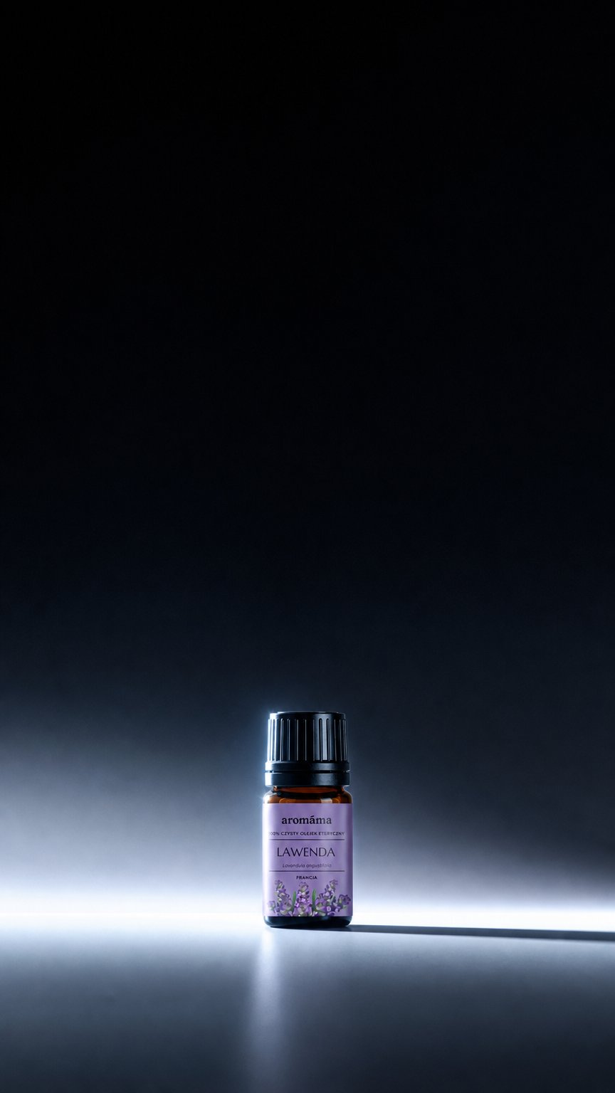 AI product shot of Olejek eteryczny z lawendy