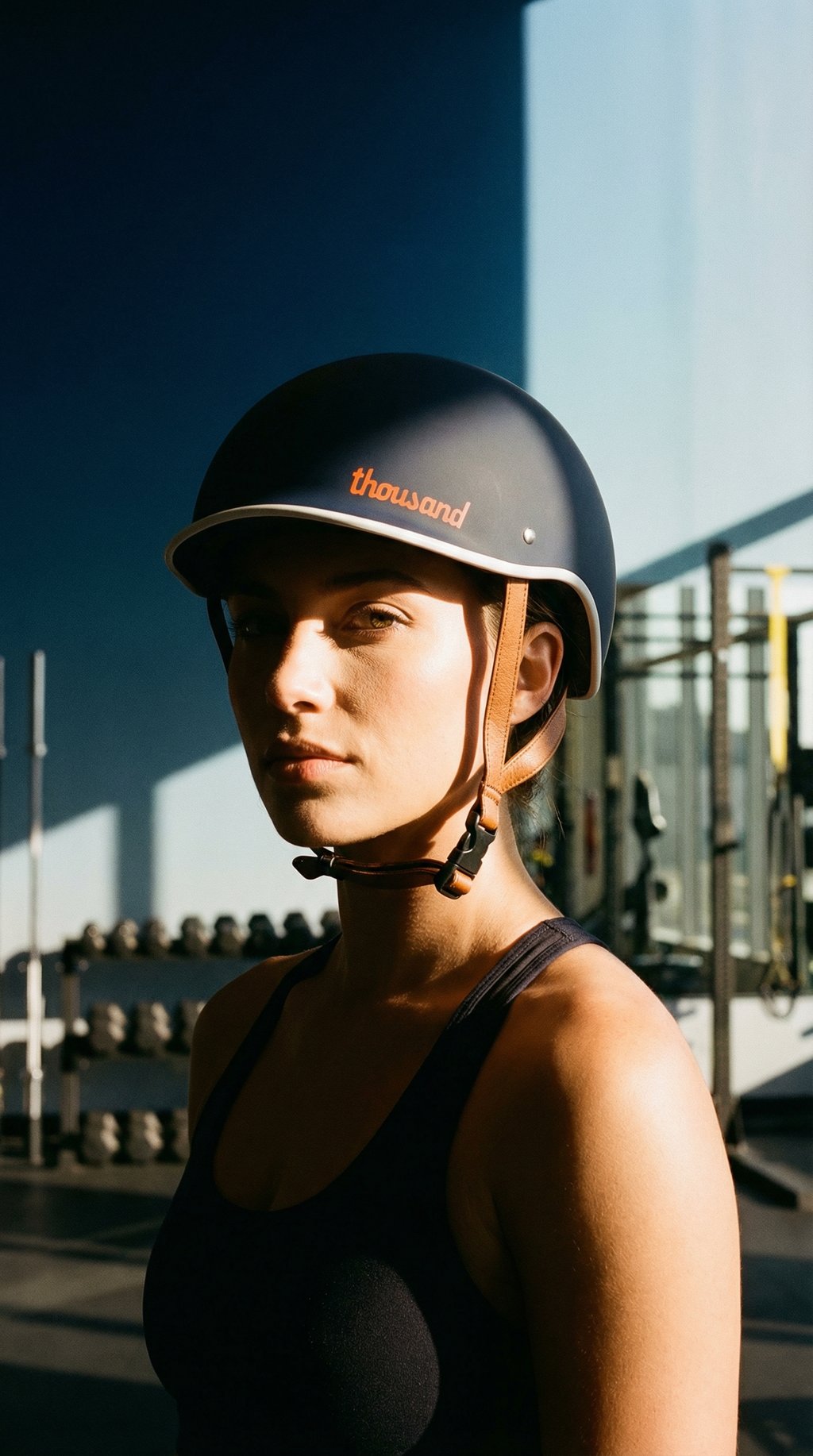 AI product shot of Thousand Heritage Helmet | Navy