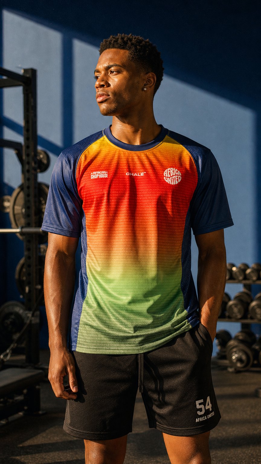 AI product shot of AFRICA UNITED JERSEY COLLAB