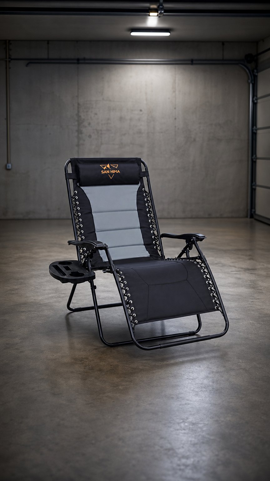 AI product shot of Luxe Opvouwbare Campingstoel – SAN HIMA x LCM Offroad