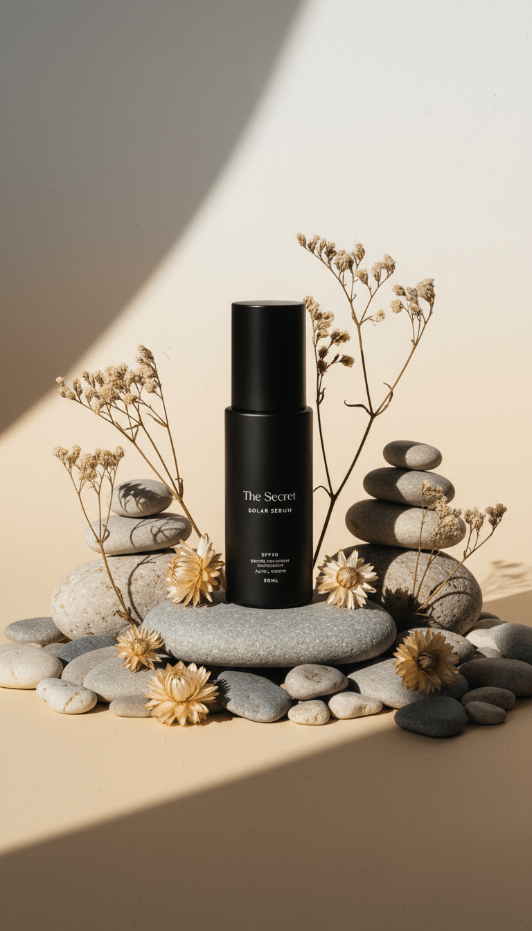 AI product shot of Solar Serum SPF50