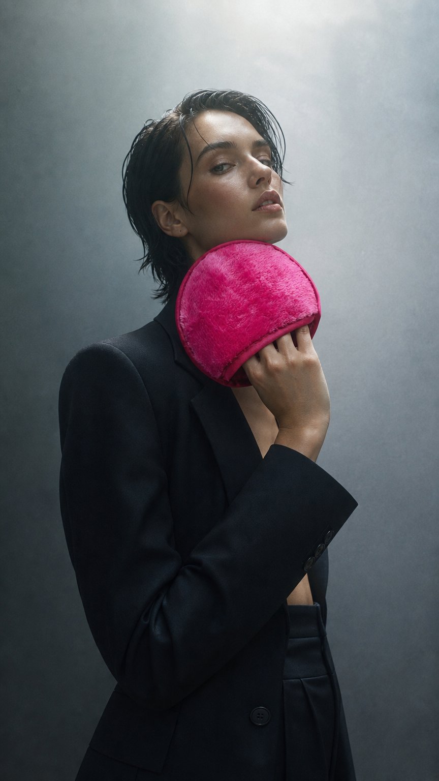 AI product shot of Pink Lux Sponge Single