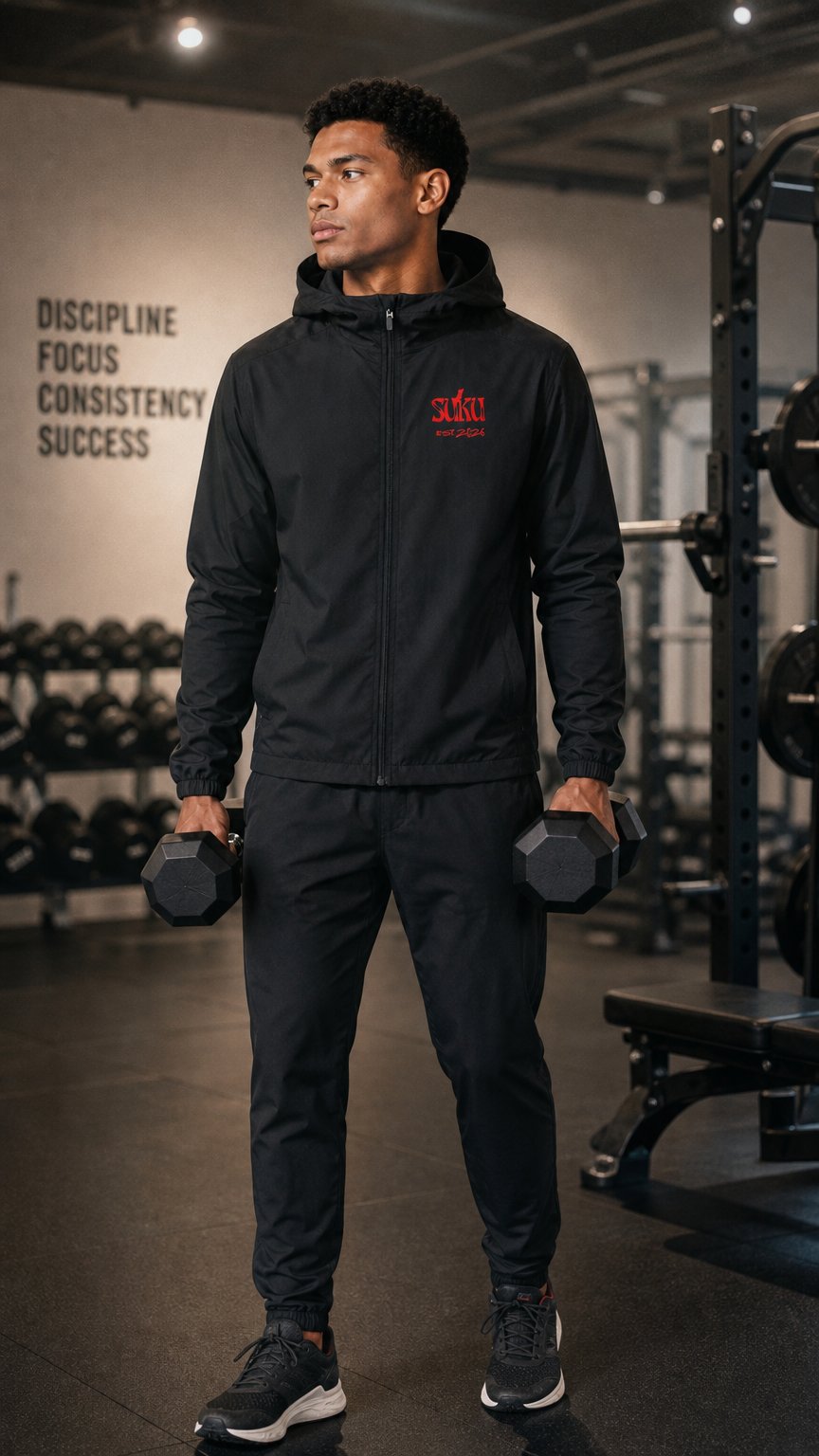 AI product shot of Soft Hooded Sports Jacket