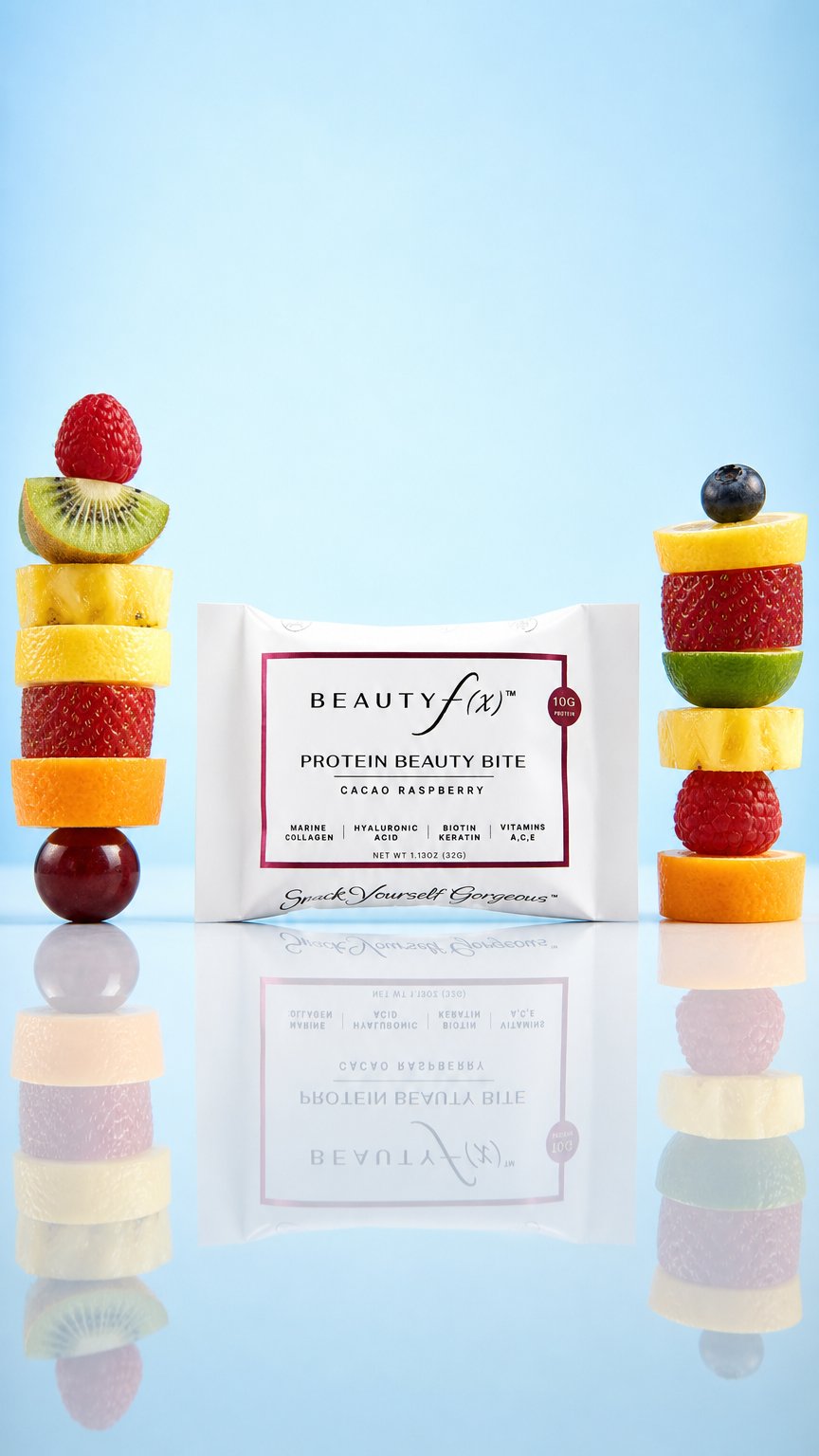 AI product shot of CACAO RASPBERRY 12 Bites