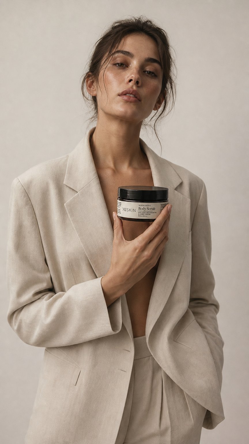 AI product shot of Nourishing Body Scrub