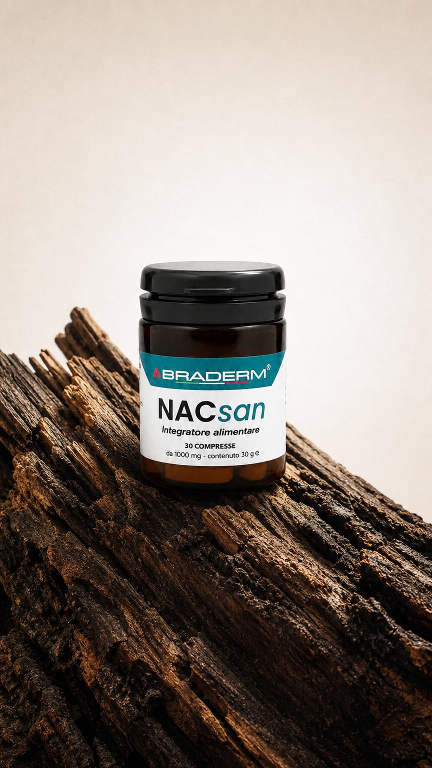 AI product shot of Braderm NACsan 30 compresse