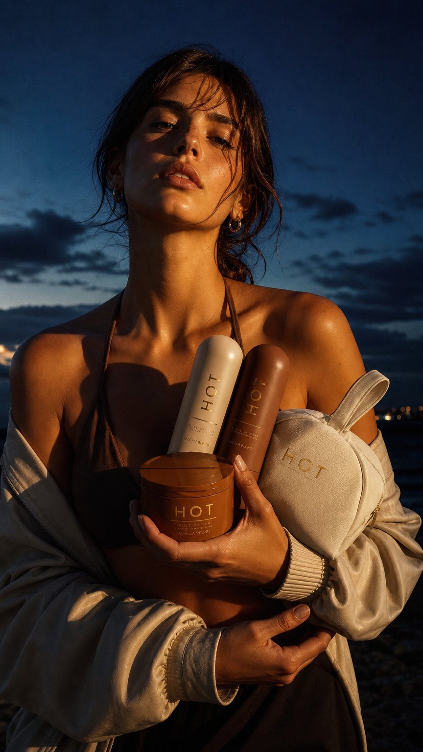 AI product shot of THE TRIO | INTENSE TANNING BUNDLE