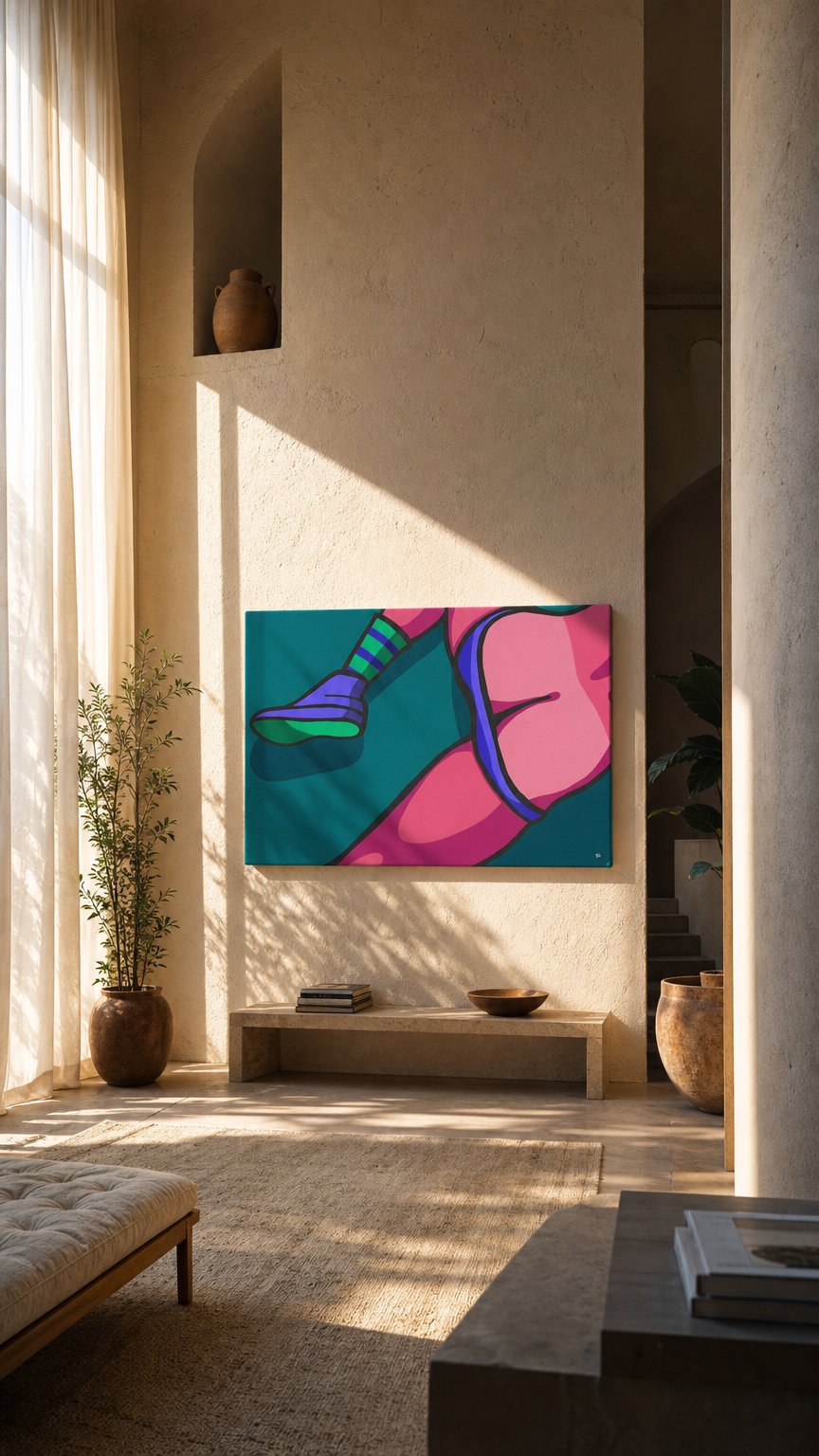 AI product shot of Moonstruck canvas